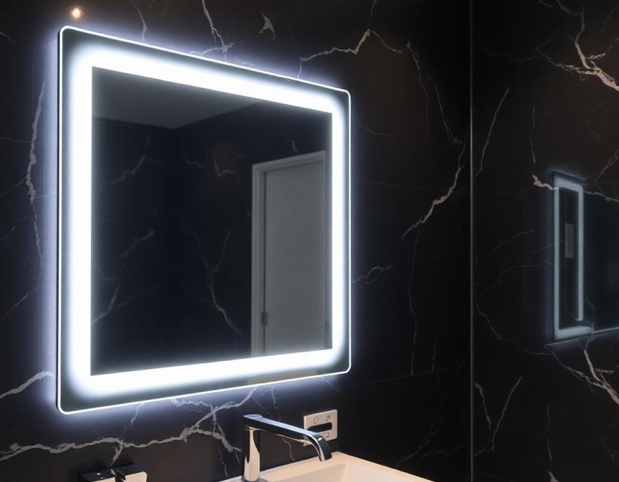 Espelho decorativo com LED
